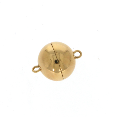 Magnet - Kugelschließe 750 Gelbgold 13 mm
