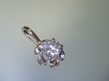 Anhnger mit Brillant ca. 0,25 ct. 585 Weigold