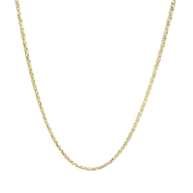 Knigskette aus 585 Gelbgold 54,5 cm