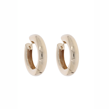 Klappcreolen aus 585 Gelbgold 27 mm