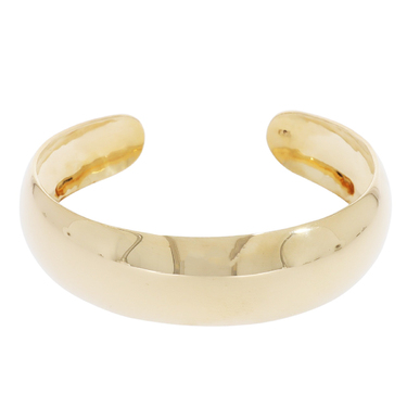 Armspange im Verlauf aus 750 Gelbgold Durchmesser 58 mm