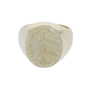Ring Motiv Stadtwappen von Nrnberg aus 585 Gelbgold # 58