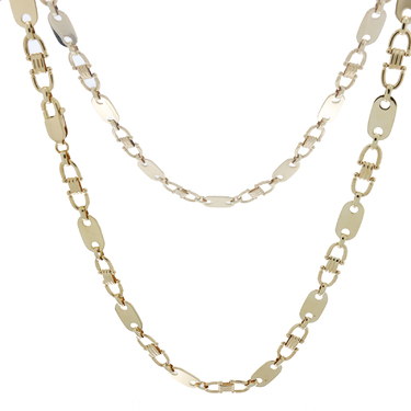 Plttchenkette 8 mm aus 585 Gelbgold 70 cm