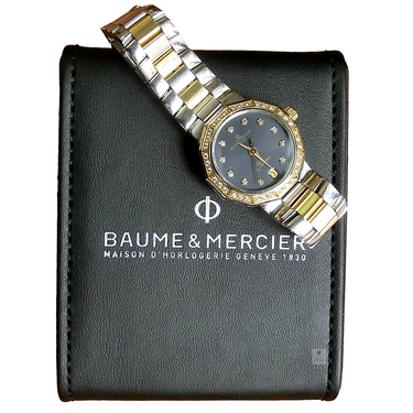 Baume & Mercier Damenarmbanduhr Riviera Quarz Stahl / Gold
