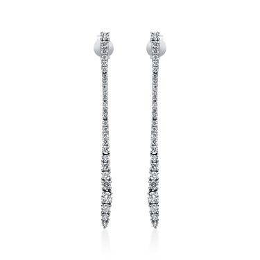 Ohrhnger mit Brillanten 0,57 ct. aus 750 Weigold