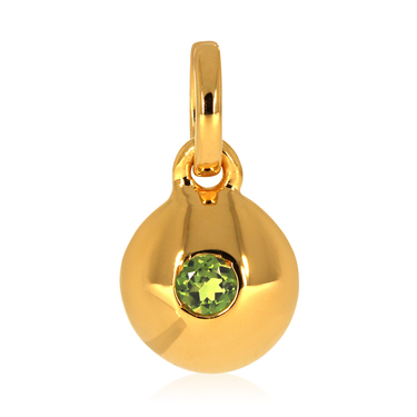 XEN Anhnger mit 3 mm Peridot ca. 0,12 ct. gelbvergoldet