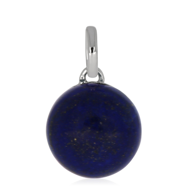 XEN Anhnger mit 10 mm Lapis Lazuli ca. 4,50 ct. rhodiniert