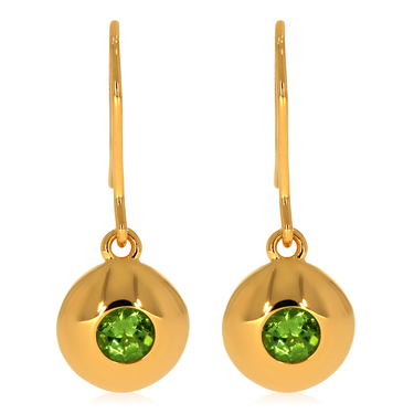 XEN Ohrhnger mit Peridot ca. 0,6 ct. vergoldet