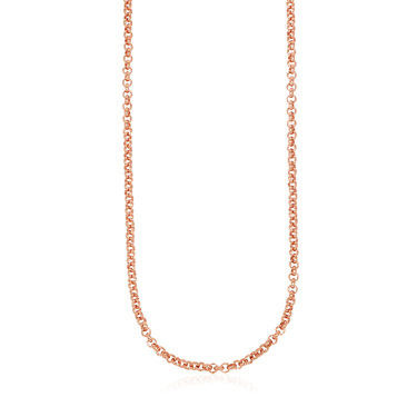 XEN Erbskette 42-45 cm lang aus 925 Silber rosévergoldet