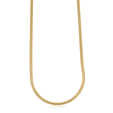 XEN Schlangenkette 45 cm lang aus 925 Silber gelbvergoldet