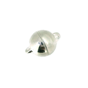 Kugel-Magnetverschluß poliert 925/Silber 8 mm