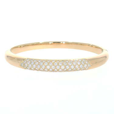 Armspange mit 74 Brillanten ca. 2,80 ct. aus 750 Gelbgold Durchmesser 59 mm