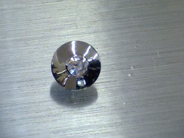 Knopf mit Brillant ca. 0,33 ct. 585 Weigold