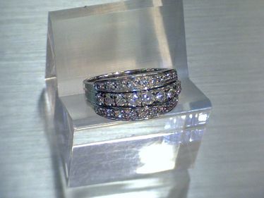 elganter Ring mit Brillanten ca. 0,60 ct. 750 Weigold Gre 57