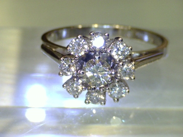 eleganter Ring mit Brillanten ca. 0,84 ct. 585 Weißgold # 56