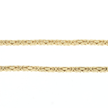 Königskette endlos aus 585 Gelbgold 81 cm