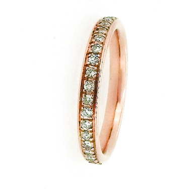 LUXORA Ring mit 37 Brillanten 0,57 ct. aus 585 Rosegold # 56