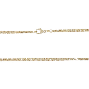 Königskette aus 585 Gelbgold 80 cm
