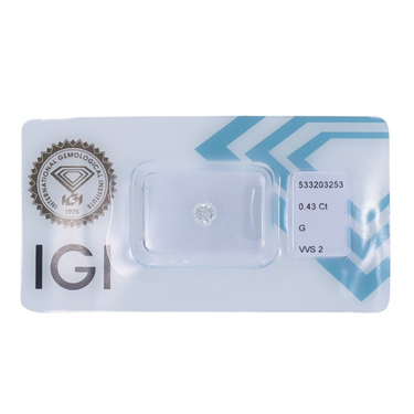 Brillant lose 0,43 ct. mit IGI Expertise