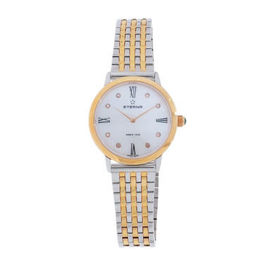 Eterna Eternity - bicolor Damenuhr Quartz mit 8 Diamanten 0,07 ct. Ref.2720.53.69.1739