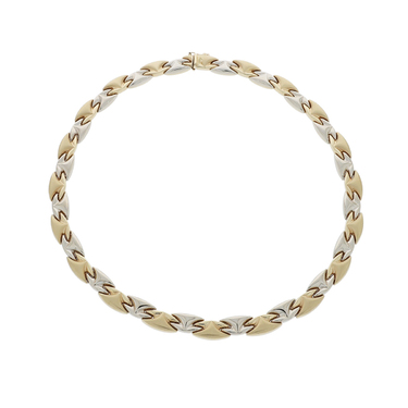 Bicolor Wende - Collier aus 585 Gold 41 cm