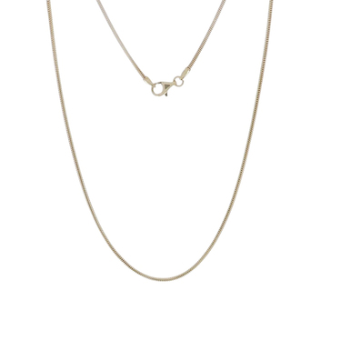 Schlangenkette aus 585 Gelbgold 46 cm
