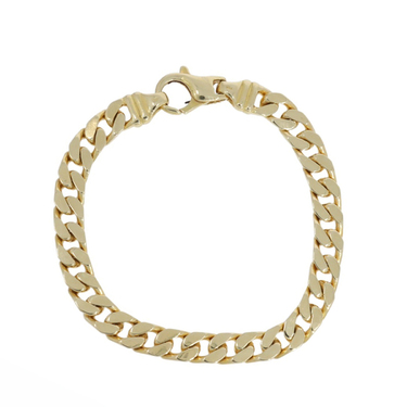 Panzerarmband aus 750 Gelbgold 19,5 cm