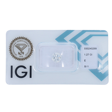 Brillant lose 1,27 ct. mit IGI Expertise