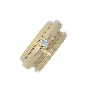 PIAGET Drehring Possession mit Brillant ca. 0,15 ct. aus 750 Gelbgold # 55