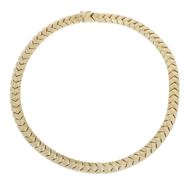 Collier aus 585 Gelbgold 39,5 cm