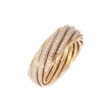 WEMPE Ring Helioro by Kim mit 171 Brillanten ca. 1,20 ct. aus 750 Rosegold # 57