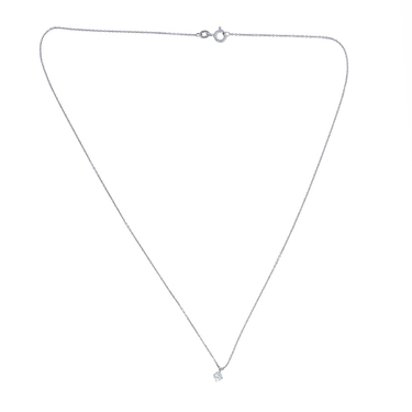 LUXORA Ankerkette mit Brillantanhnger 0,15 ct. aus 585 Weigold 42 cm