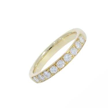 LUXORA Halbmemoryring mit 9 Brillanten 0,52 ct. aus 585 Gelbgold # 57