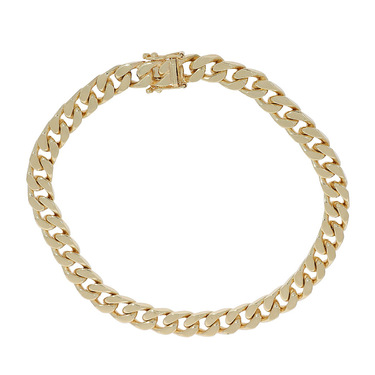 Panzerarmband aus 750 Gelbgold 21 cm