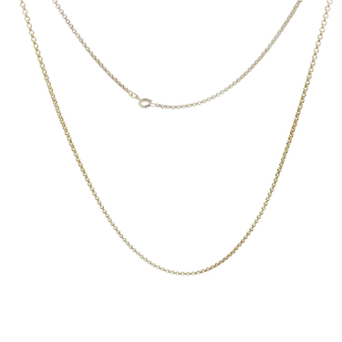 Erbsenkette aus 585 Gelbgold 55 cm