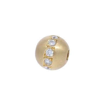 Bajonettschliee mit 10 Brillanten ca. 0,30 ct. aus 750 Gelbgold