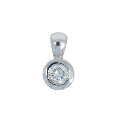 LUXORA Anhnger mit Brillant 0,18 ct. aus 750 Weigold