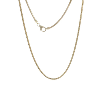 Schlangenkette aus 585 Gelbgold 42 cm