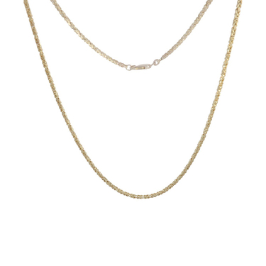 Knigskette aus 585 Gelbgold 45 cm