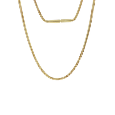 Schlangenkette mit Bajonettverschluss aus 585 Gelbgold 41 cm