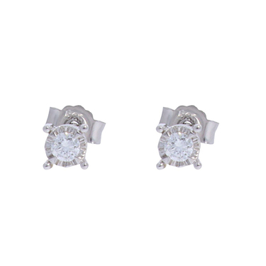 XEN Solitrohrstecker mit Brillanten 0,13 ct. aus 585 Weigold