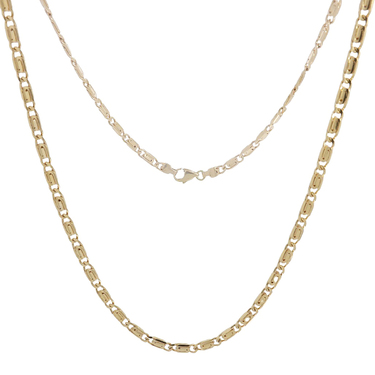 S Kette 3,8 mm aus 750 Gelbgold 60,5 cm
