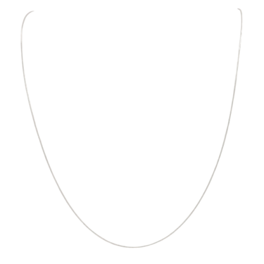 Luxxos Schlangenkette 0,6 mm aus 333 Weigold 45 cm