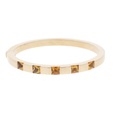CARTIER Tank Armreif mit 5 Citrine aus 750 Gelbgold Durchmesser 61 mm