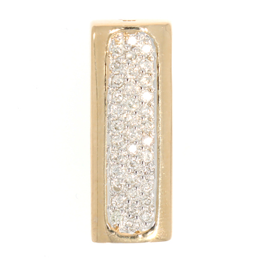 Anhnger mit 37 Brillanten ca. 0,37 ct. aus 585 Gelbgold / teilrhodiniert