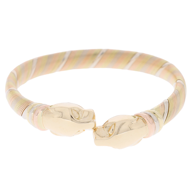 CARTIER Panther de Cartier Trinity flexible Armspange aus 750 Gold Durchmesser 62 mm
