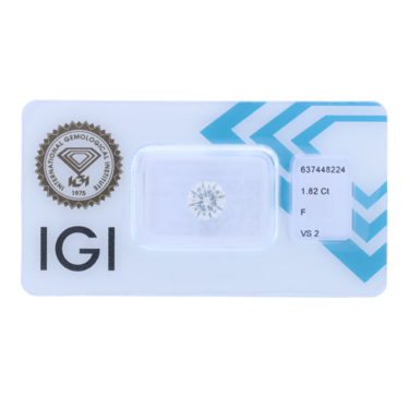 Brillant lose 1,82 ct. mit IGI Expertise