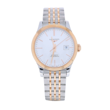 Longines Damenuhr bicolor Record Automatik L2.321.5.72.7
