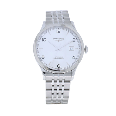 Longines Herrenuhr Record Automatik aus Stahl L2.821.4.76.6