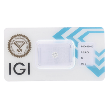 Brillant lose 0,25 ct mit IGI Expertise